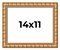 14x11 Modern Bamboo Picture Frame with UV-Resistant Acrylic & Acid Free Backing, Available in 5 Finishes - Gold, Silver, Brown, Black, and Natural